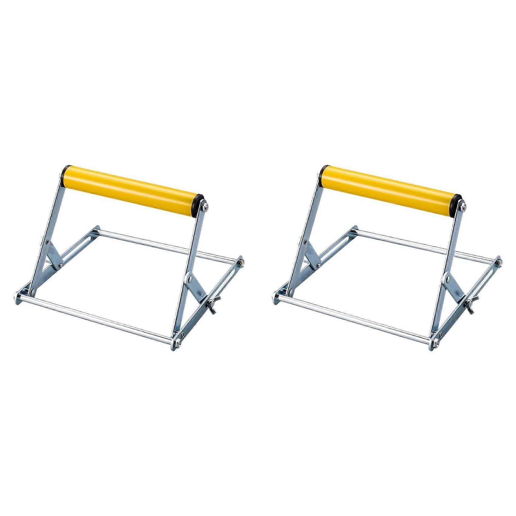 2X Adjustable Height Table Saw Roller-Stand Attachment,Cutting Machine Miter Saw Roller Support Stand