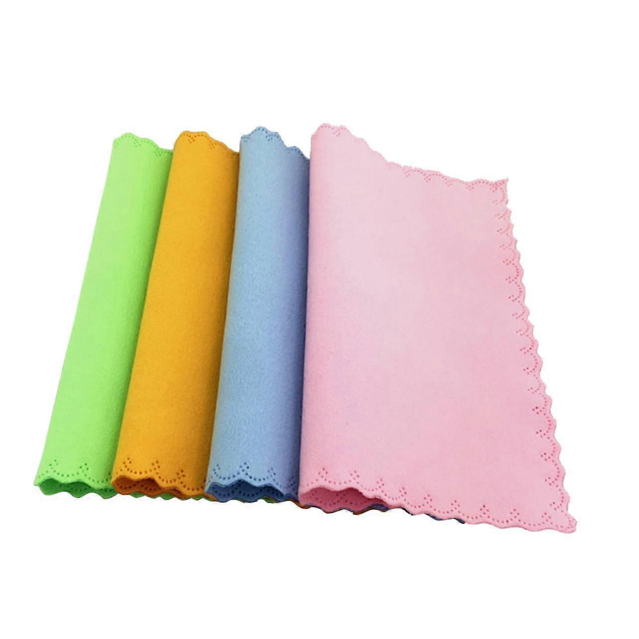 10pcs Microfiber Cleaning Cloth for Glasses and Screens Smudge Soft QuickDrying Reusable
