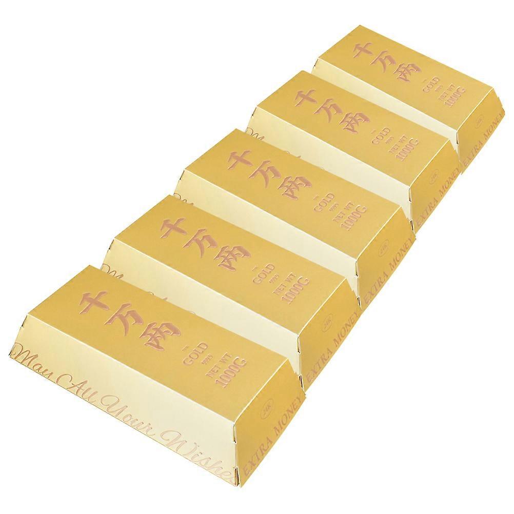 Rectangular Gold Bar Boxes For Themed Parties 10 Pcs Candy Storage Containers For Friends And Guests