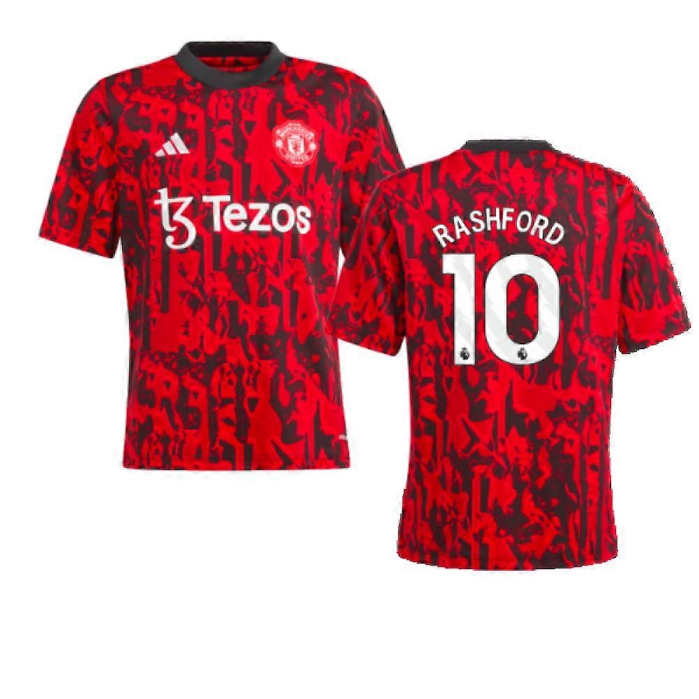 Maillot d’avant-match Man Utd 2023-2024 (Rouge) - Enfants (Rashford 10)