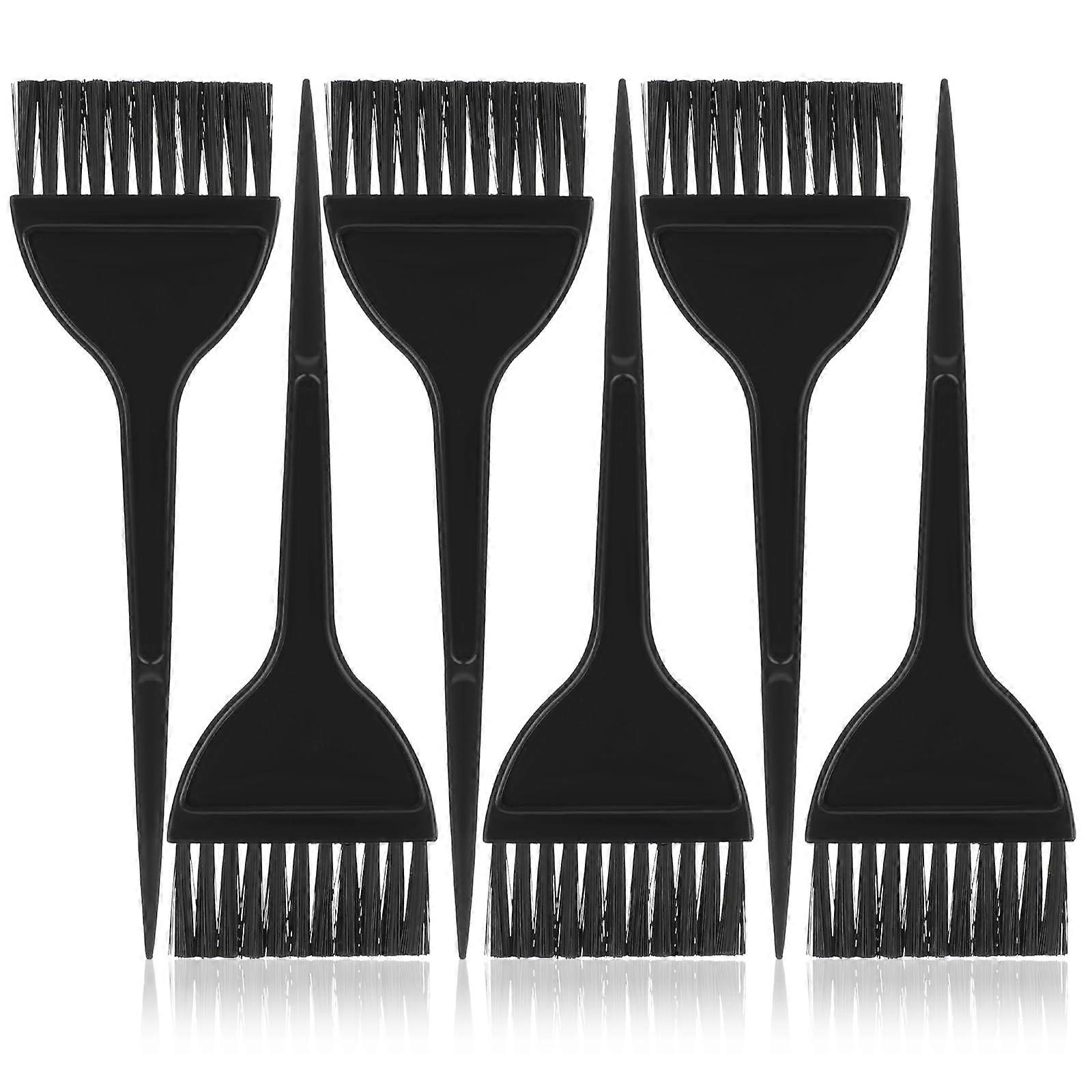 Hair Dye Brush Set 6 Pack with Ergonomic Handle for Precise Color Application, Salon and Home Use