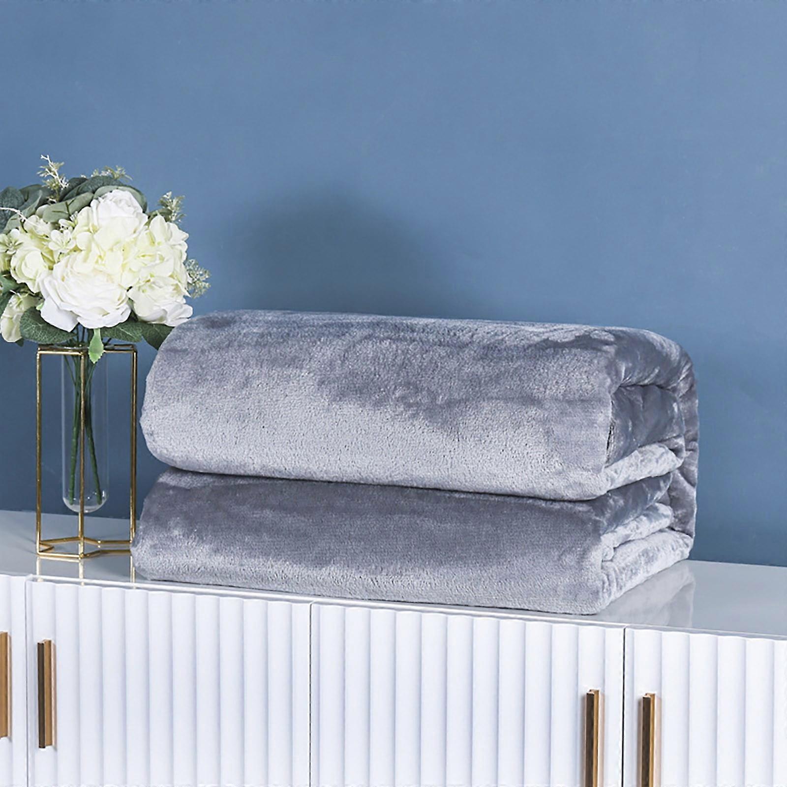 Throws and Blankets for Sofa Clearnce Super Soft Warm Solid Warm Fleece Blanket Throw Rug Sofa Bedding