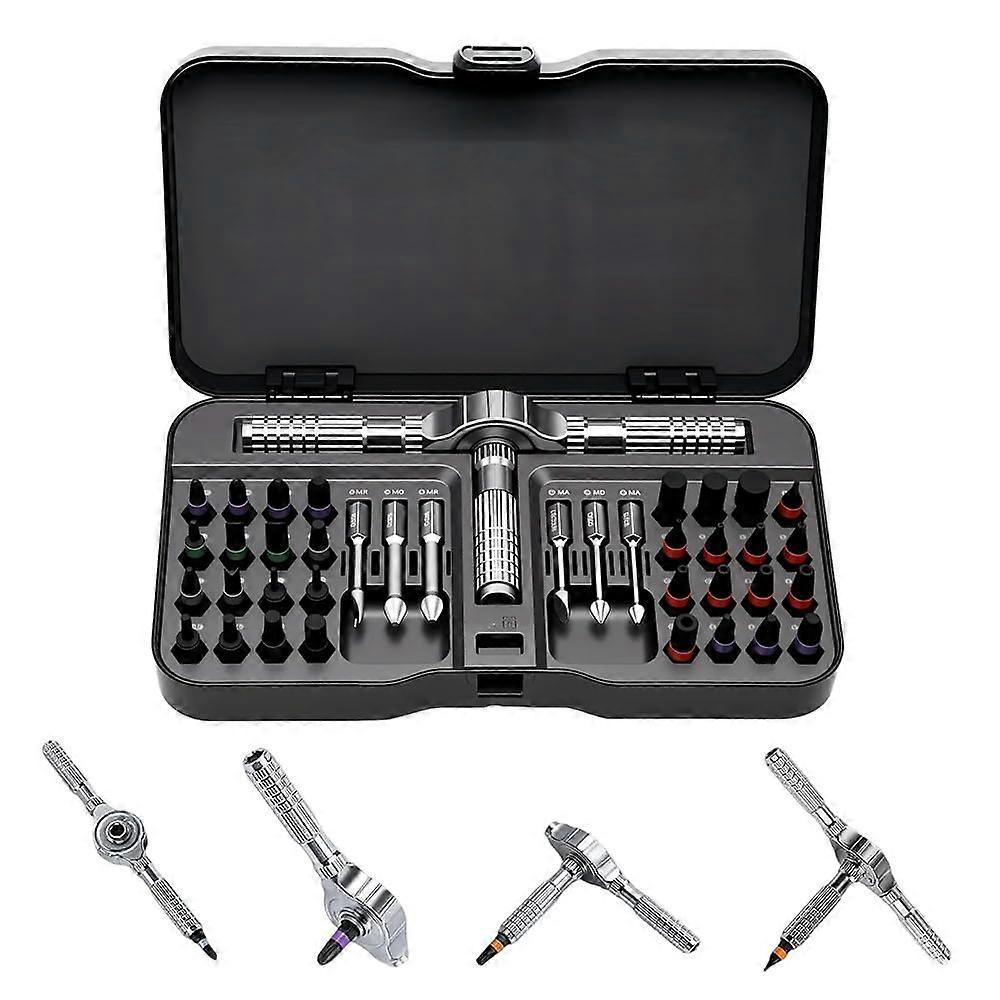 40 in 1 Magnetic Ratchet Screwdriver Set with Detachable T Handle, Precision  Kit for Electronics and Furniture