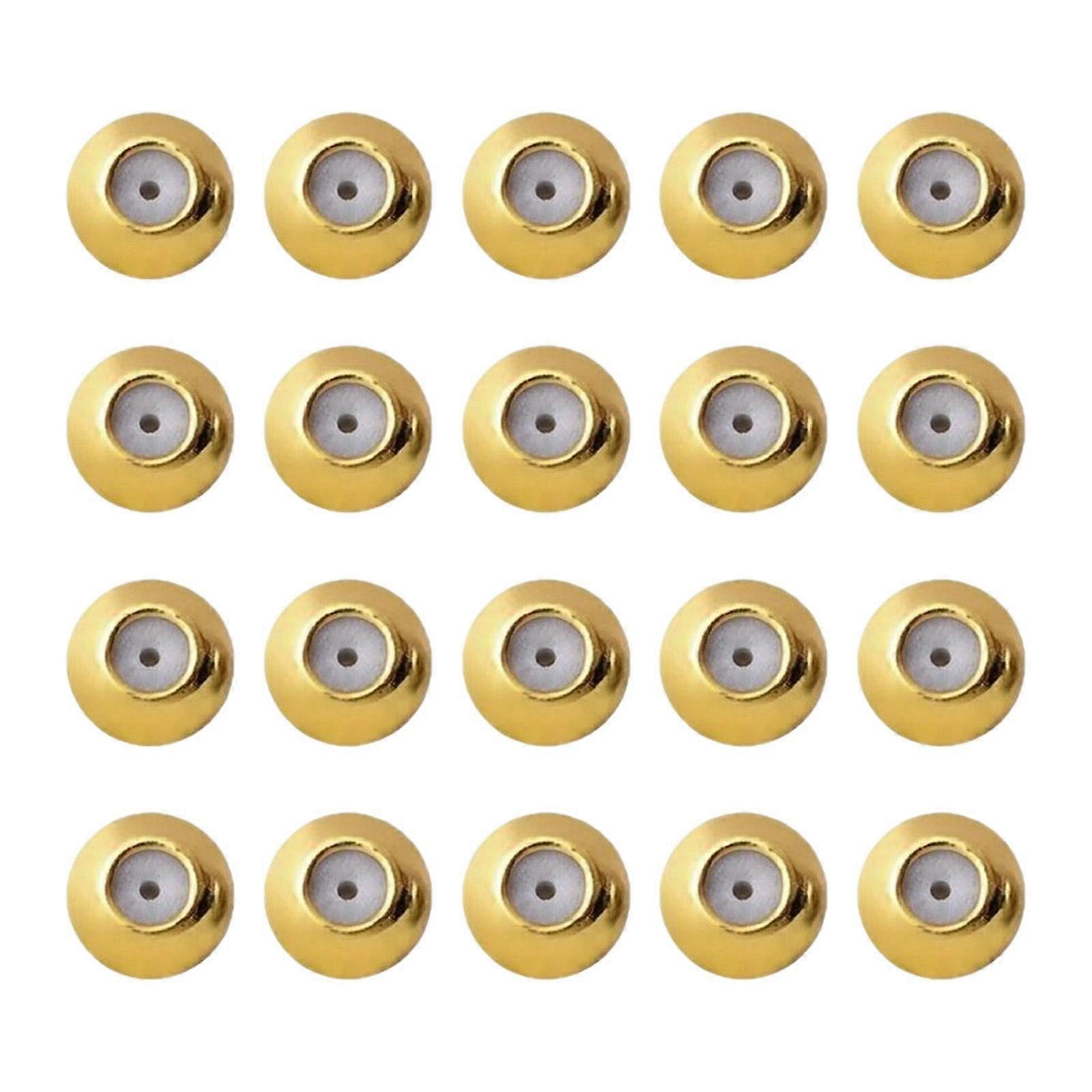 Set of 20 Secure Earring Backs Studs Locking Clutch Secure Locking Backing Earring Plugs Suitable for Earrings Jewelry