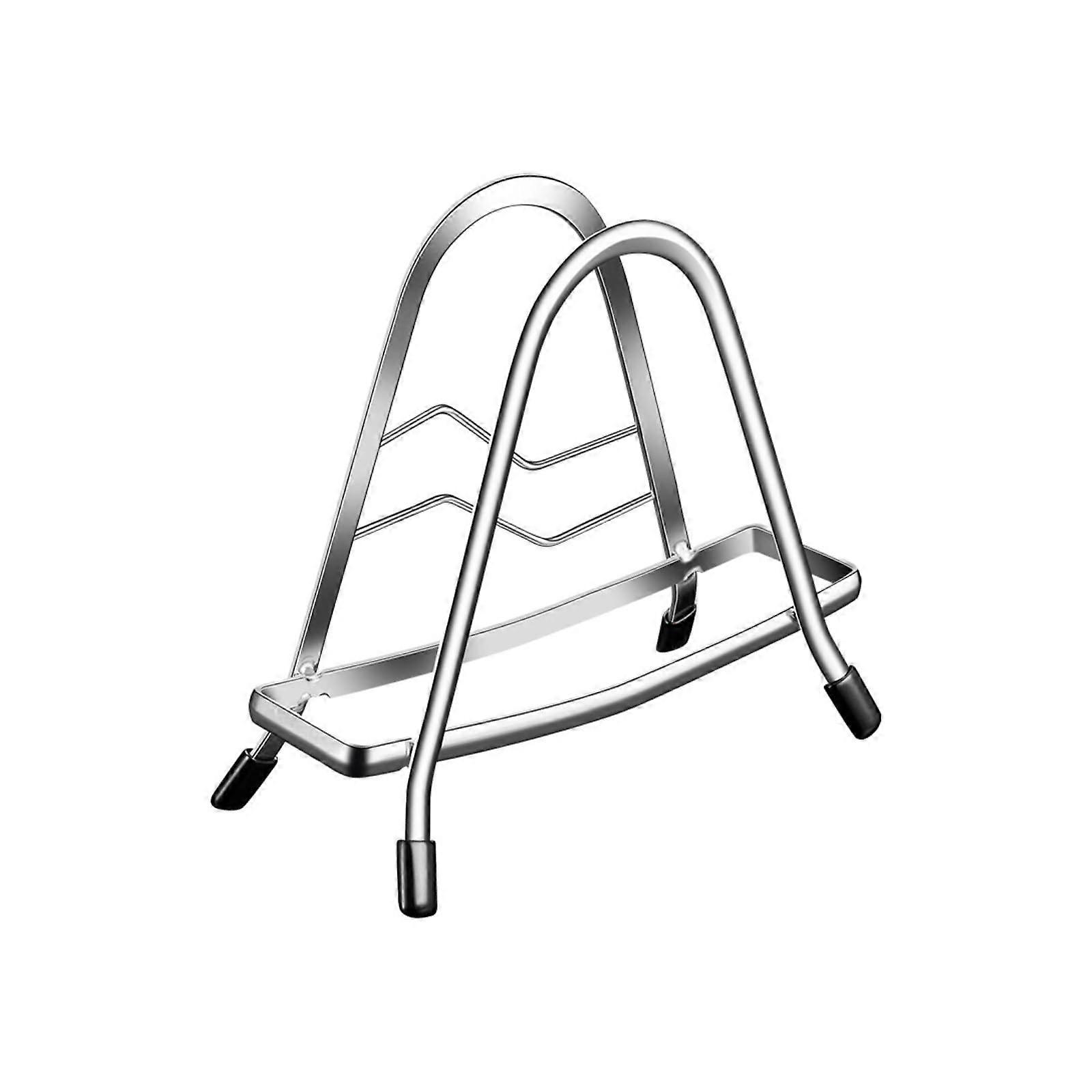 Cutting Board Holder 304 Stainless Steel Rack with Stable Triangle Base for Pan Lids and Baking Sheets