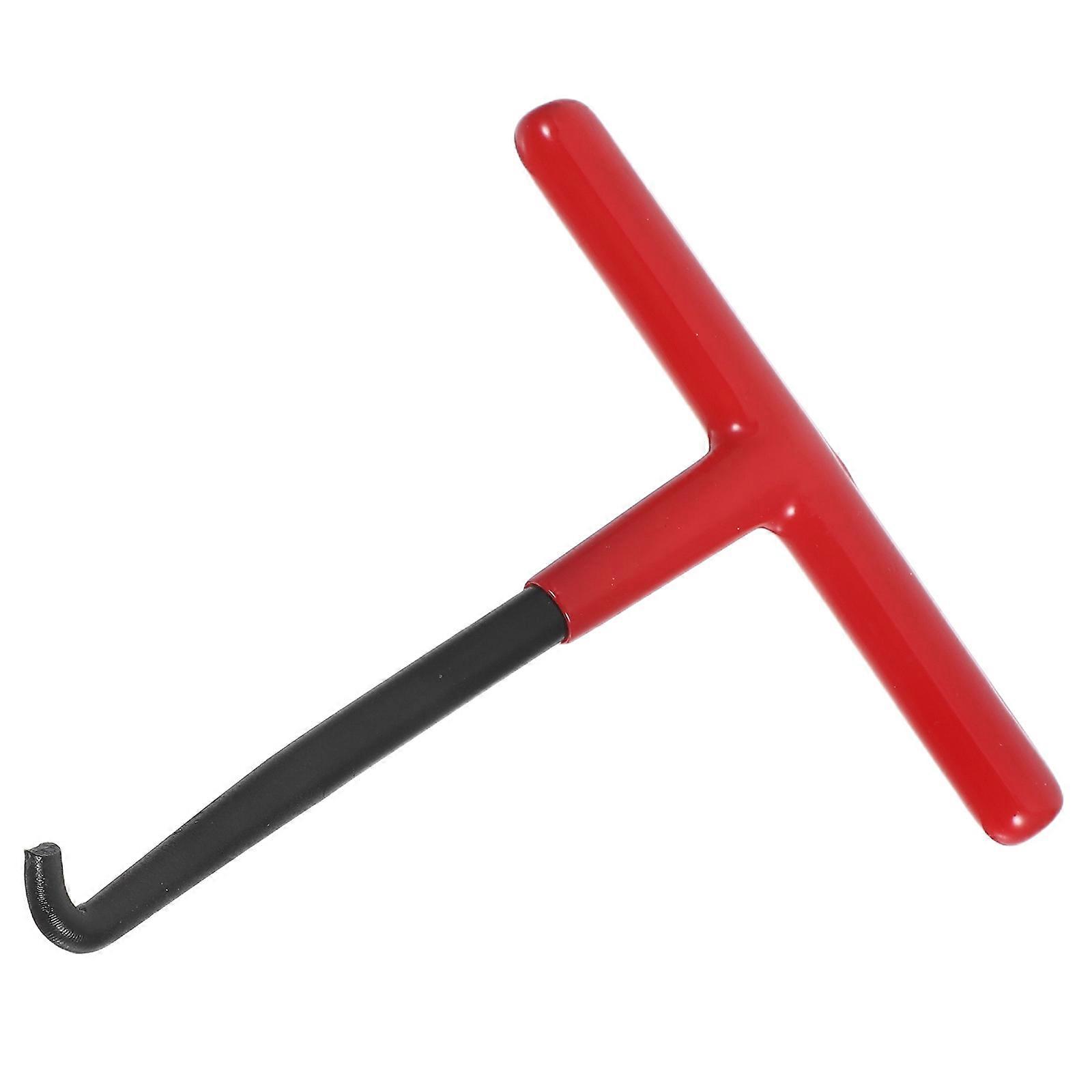 Exhaust Spring Hook Tool For Motorcycle Vehicle Maintenance 3Pcs T Shaped Red With Ergonomic Handle Design
