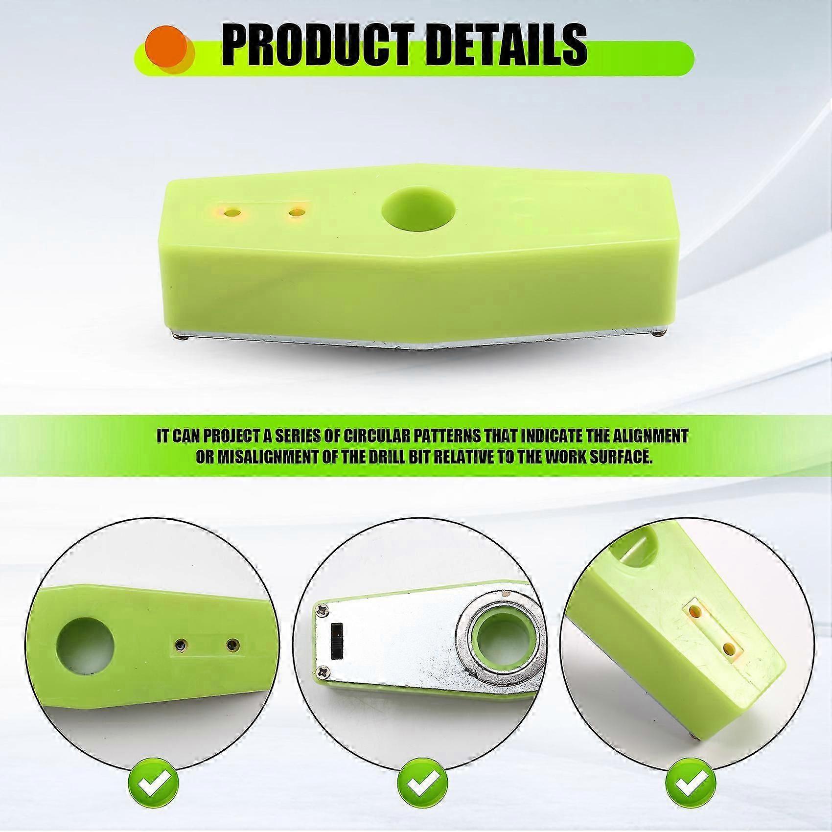 Drill Hole Position Light Locator Straight Hole Drilling Light Drill Guide Light Locator No Blocking Viewing Drill Bit