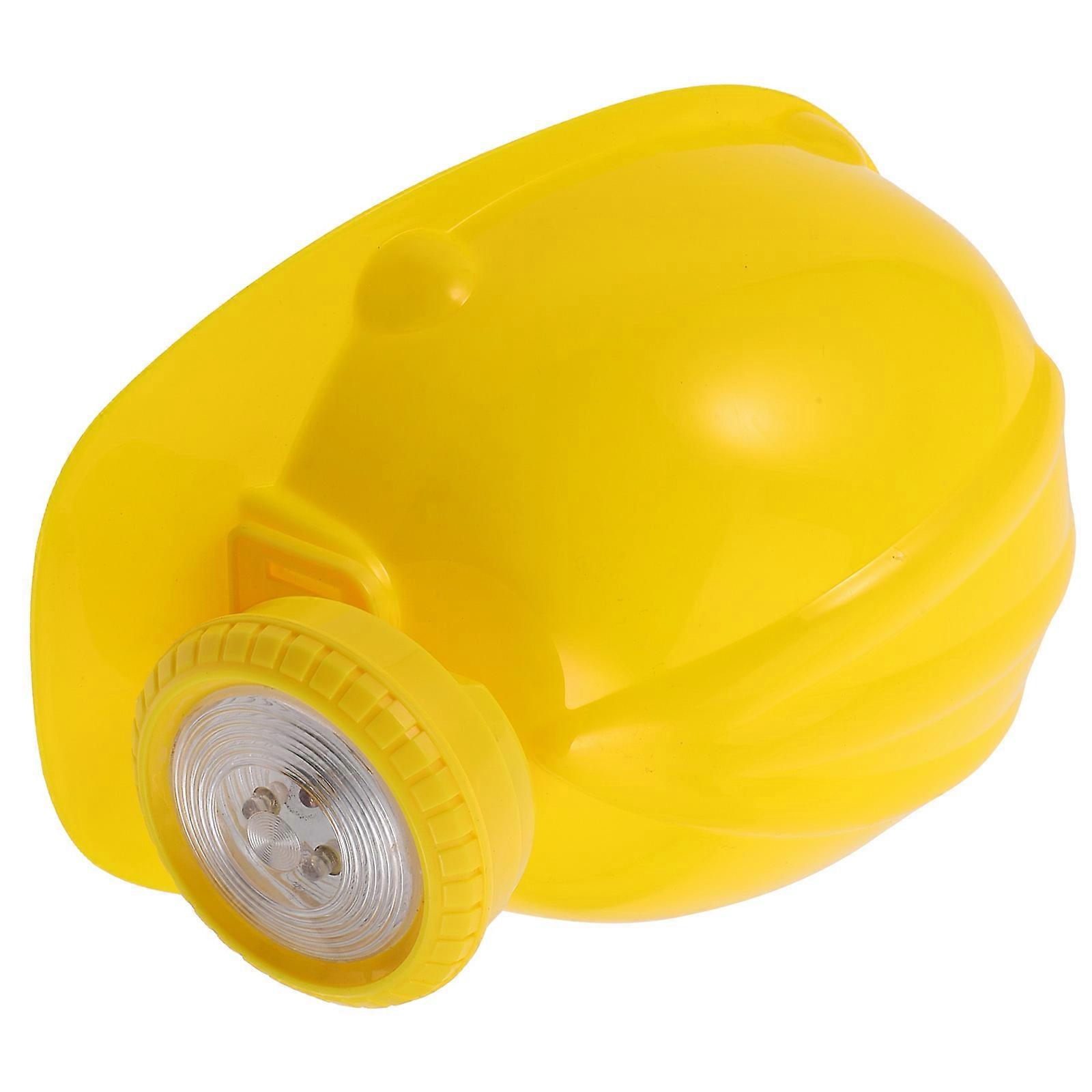 Kids Yellow Plastic Construction Hat for Miner Theme Party