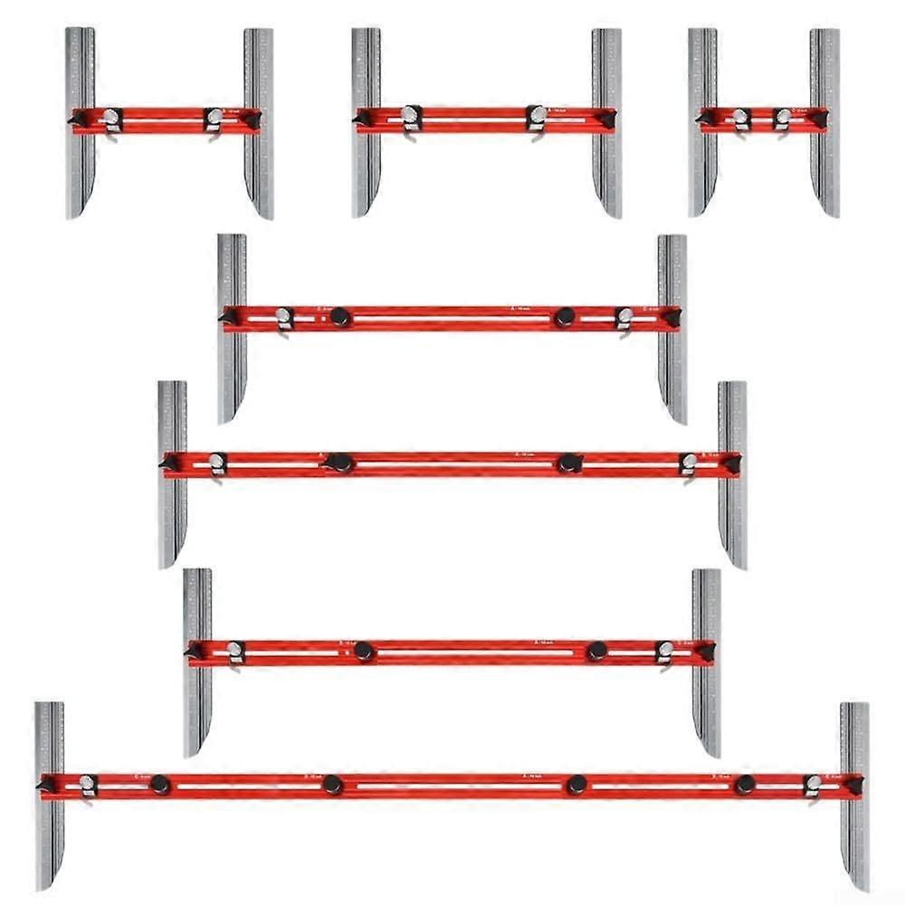 Stair Tread Template Tool with Adjustable Angle Design for Precise Shape Transfer in Woodworking