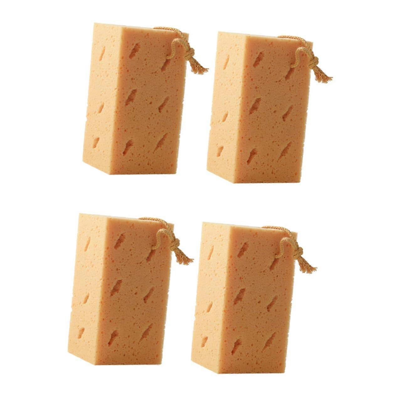 4pcs Car Wash Sponge Soft Absorbent Scratch for Quick Dirt Removal and Easy Waxing