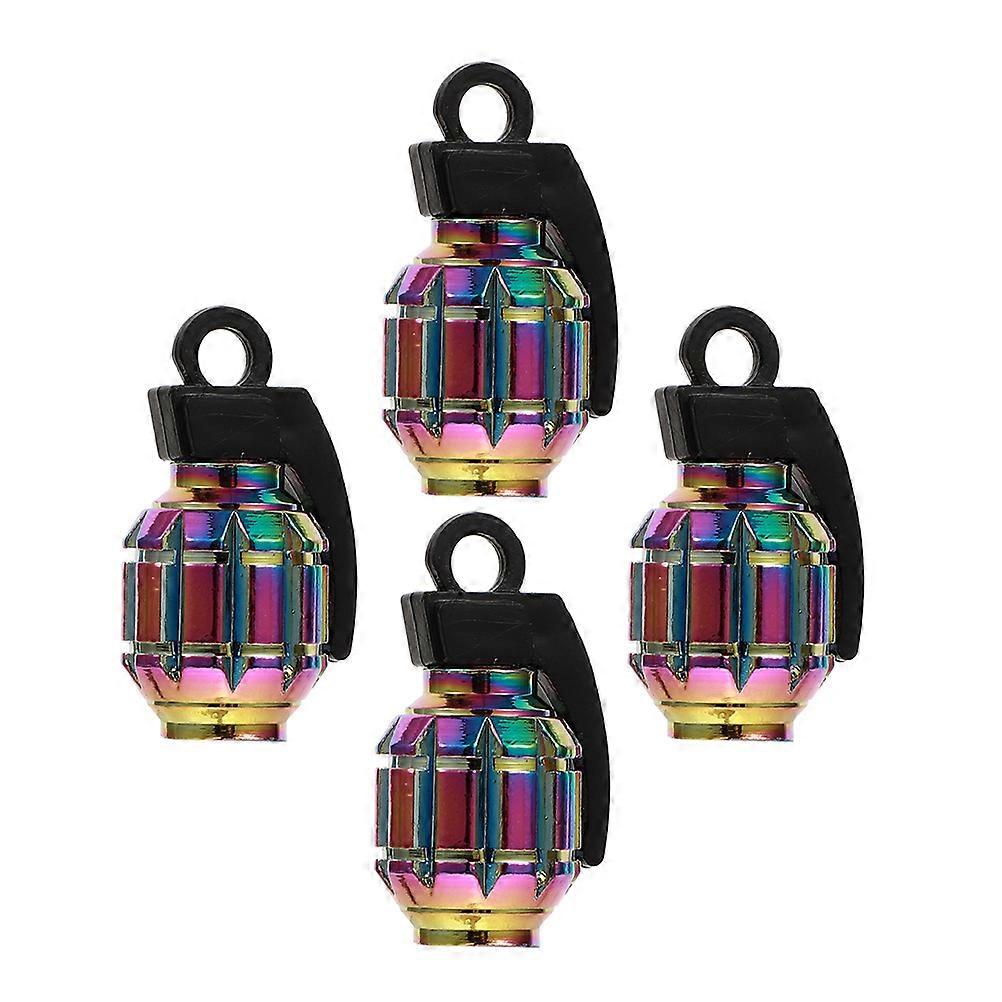 Auto Tire Caps Tire Stem Valves Caps for Leak Proof 4Pcs Set