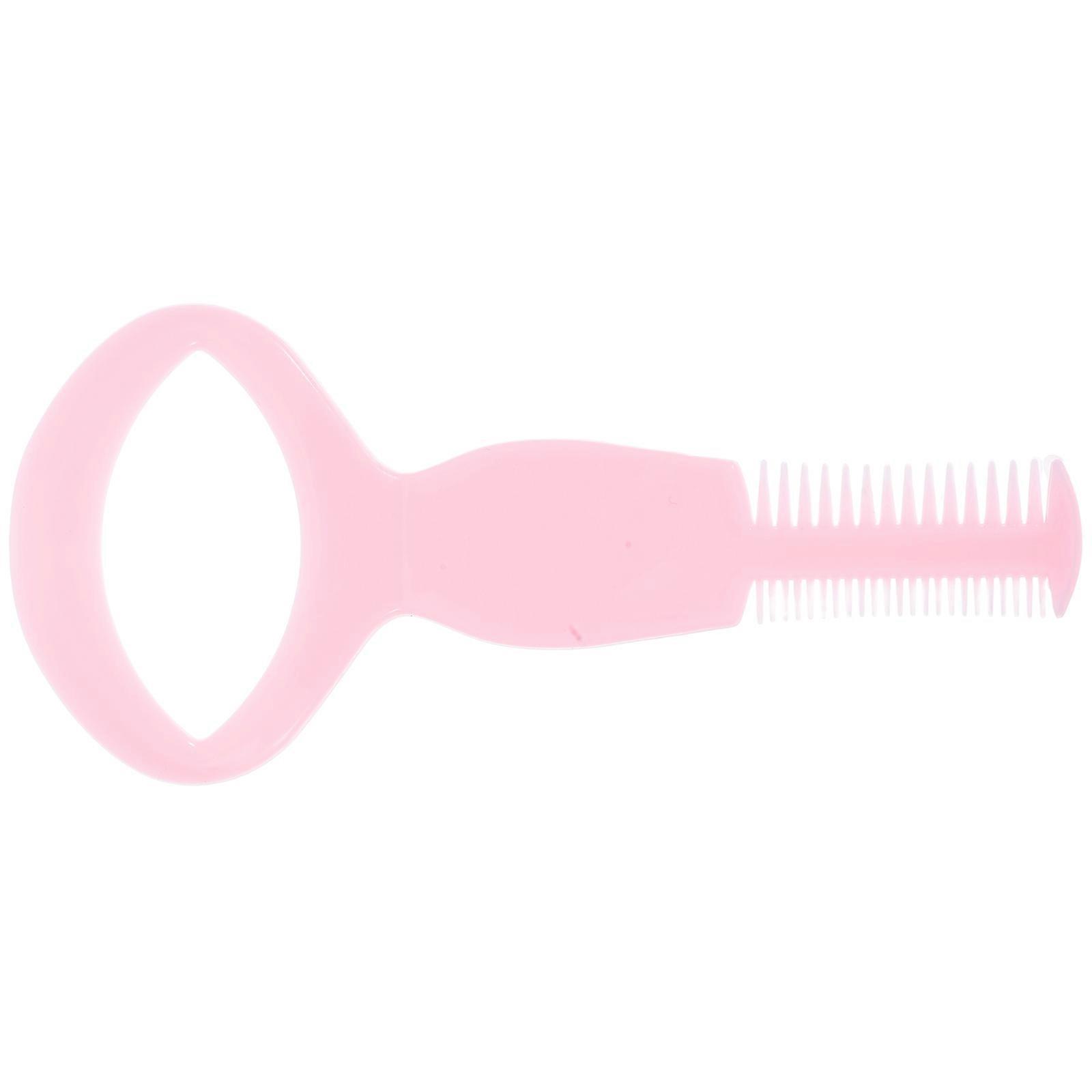 Eyelash Comb 3-in-1 Mascara Applicator Guard Tool Plastic Pink