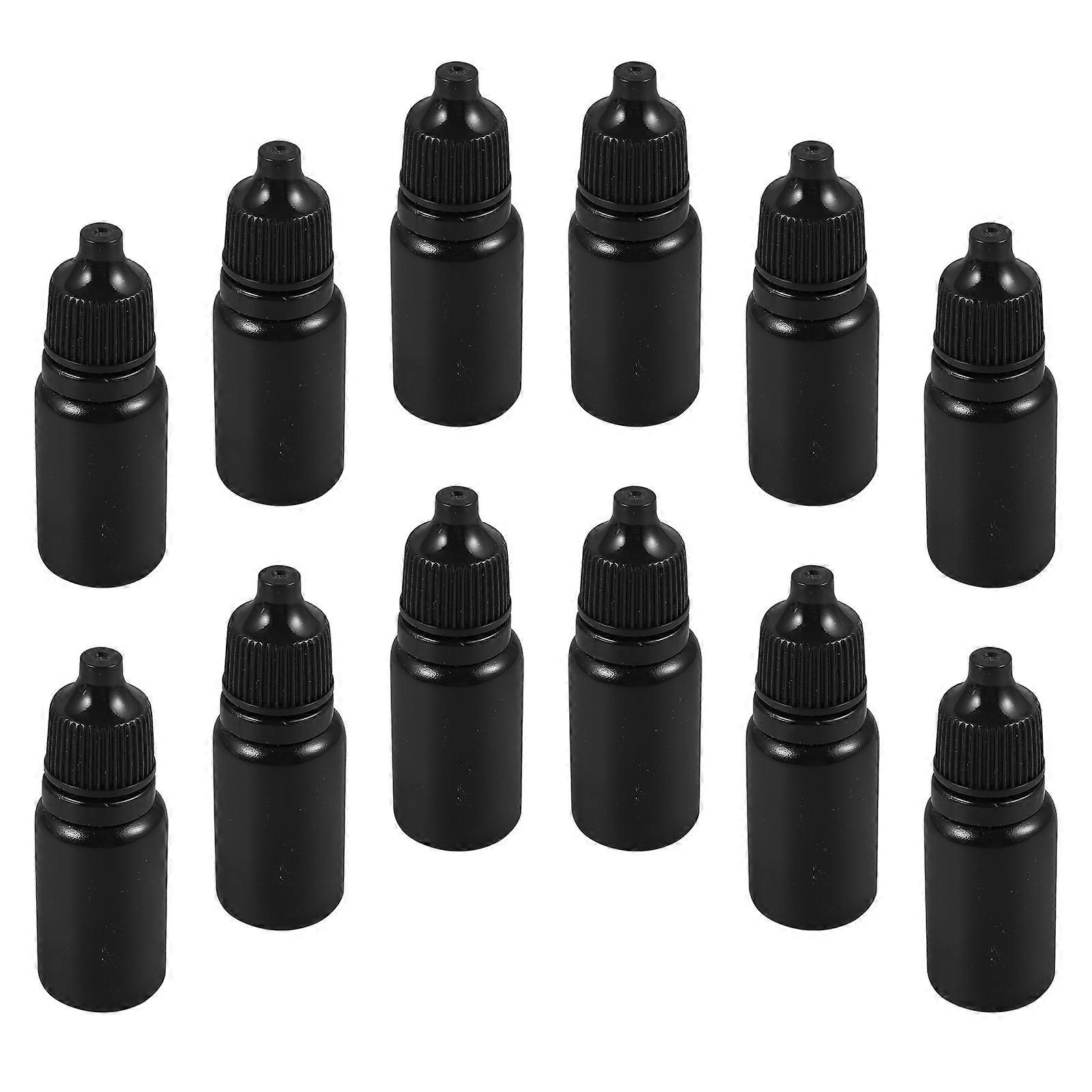 Black Eye Dropper Bottle for Convenient Dispensing 24Pcs Plastic Squeeze Bottles