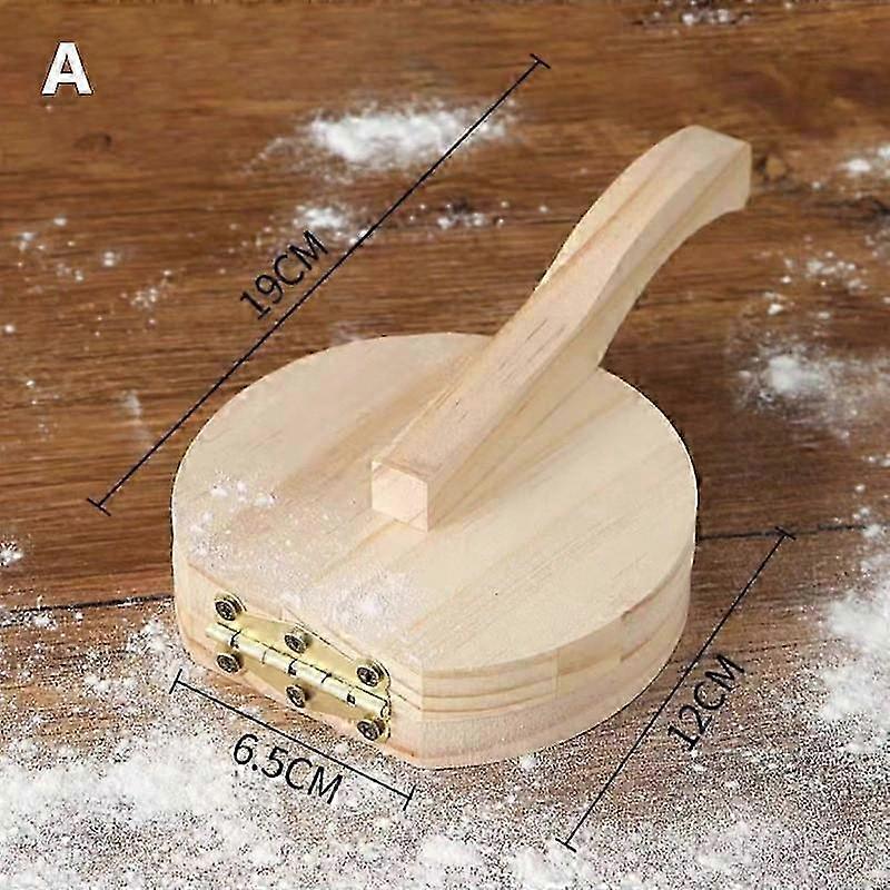 Solid Wood Dough Press Tool Quick Easy Dumpling Skin Presser Home Dumpling Wrapper Skin Making Mold Kitchen Pastry Baking Tools 25-26