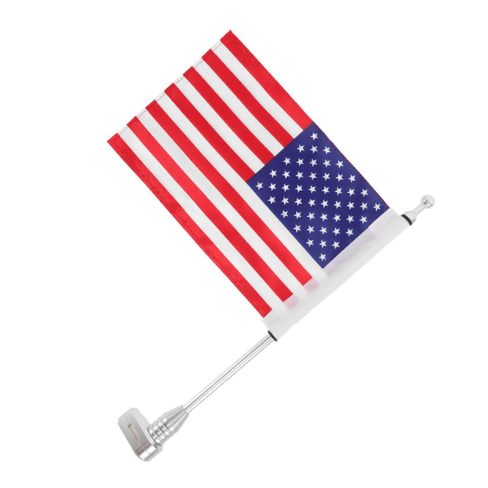 Motorcycle Flag Pole Holder for Cargo Rack with Durable Mount, Easy Installation for American Flag
