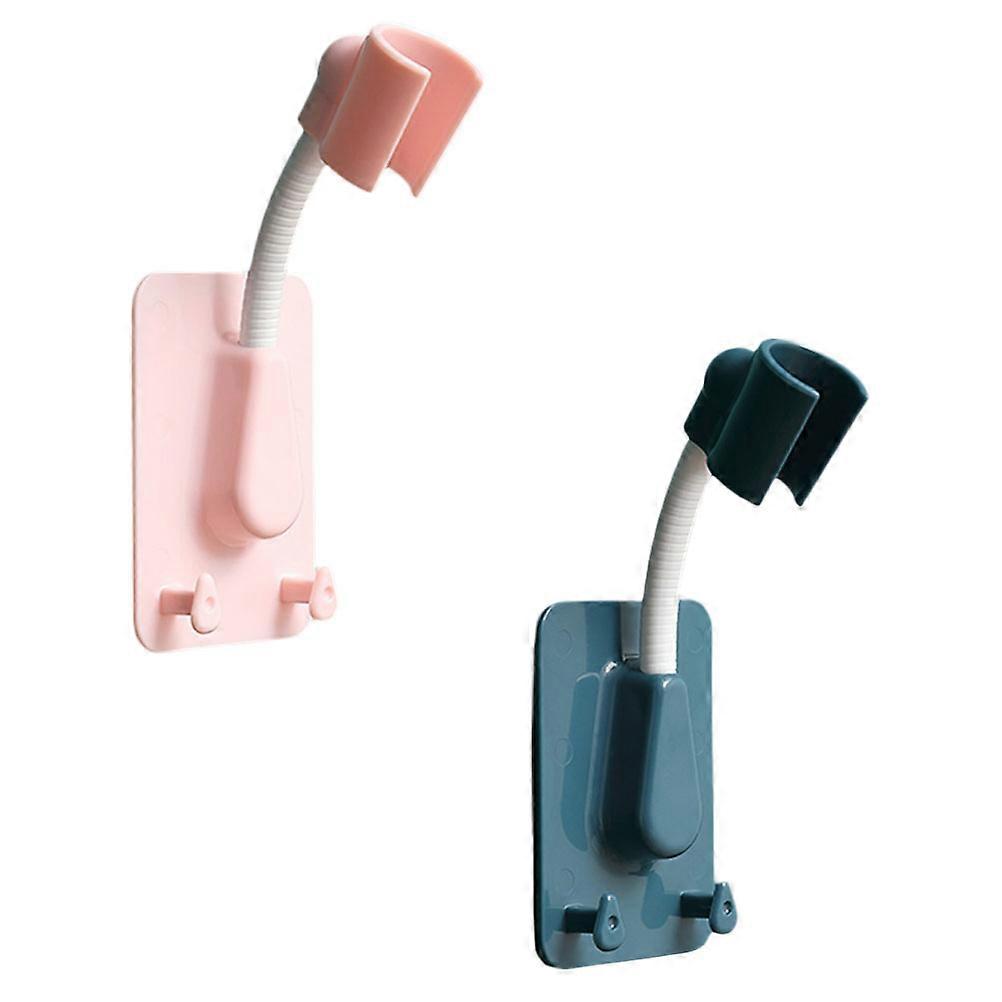 Bathroom Use Adjustable Shower Bracket with 2Pcs Shower Head Holder