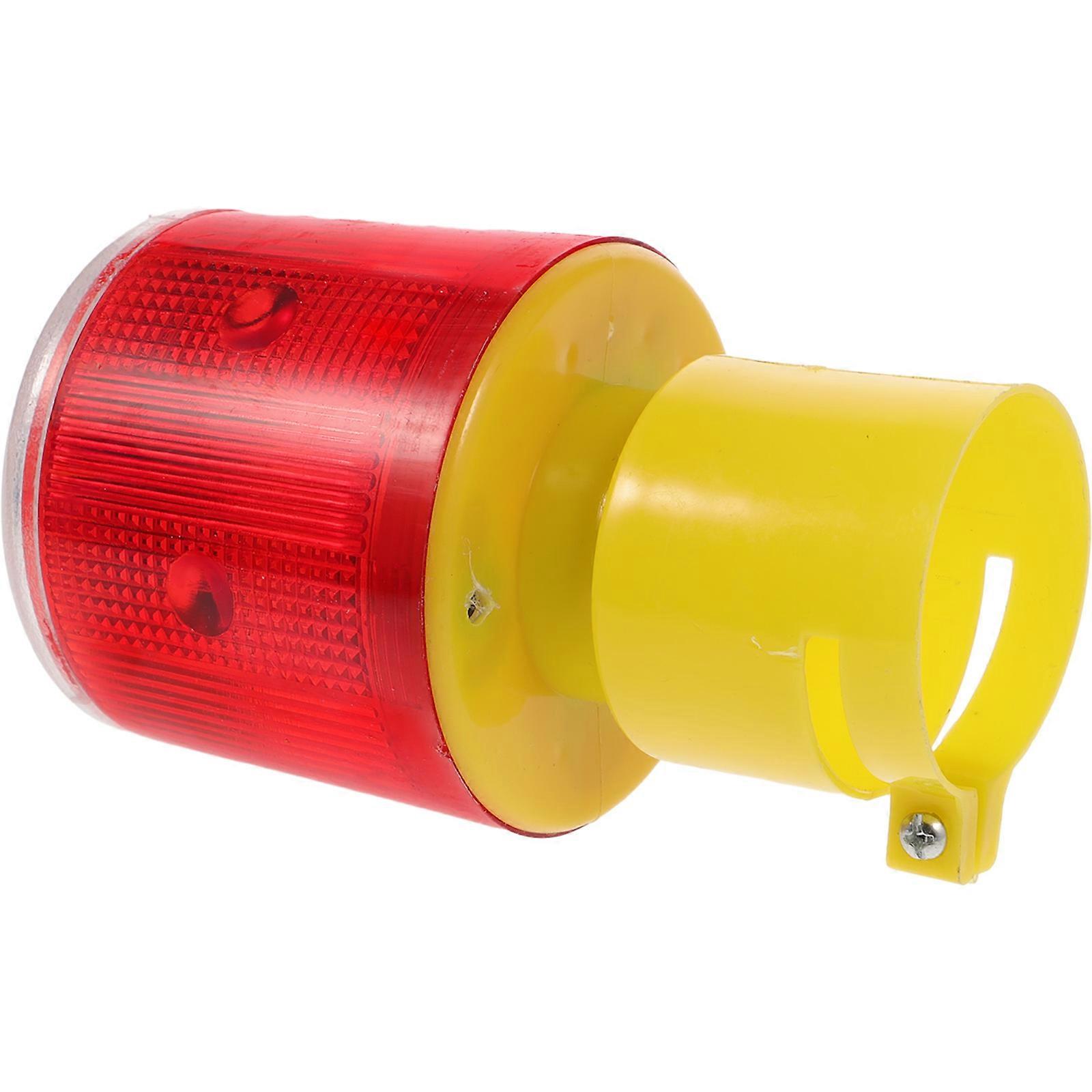 Red Flicker Beacon Lamp Solar Traffic Light for Road Safety