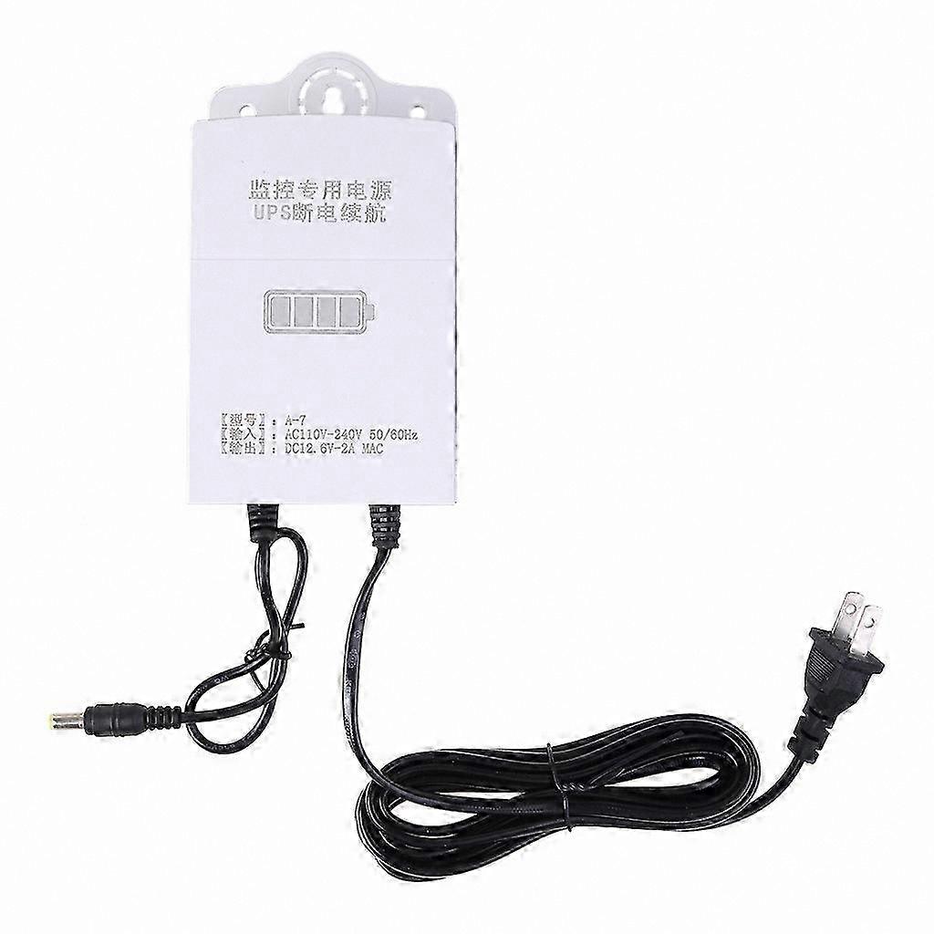 Mini UPS Battery Backup with Surge Protection for 12V-2A Devices