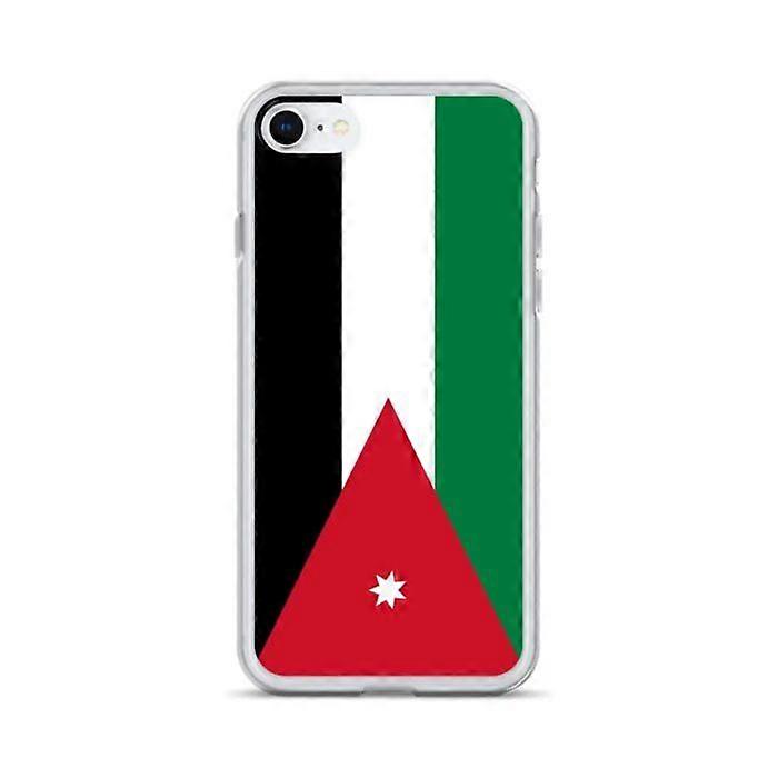 Phone Case – Flag of Jordan – Compatible with iPhone 8 – Soft Case – Durable and Shockproof - Silicone - Pixelforma