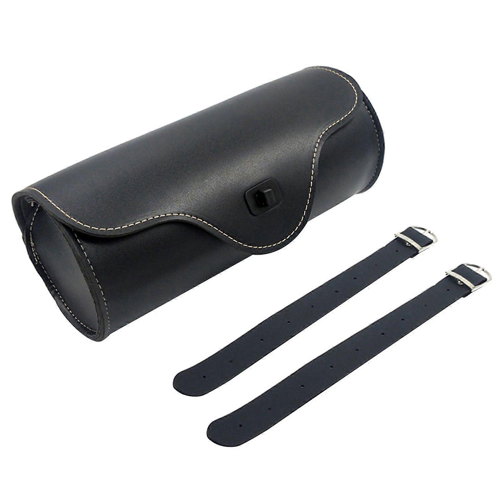 Universal Motorcycle  Fork Saddlebag Vintage PU Leather Handlebar Tool Pouch