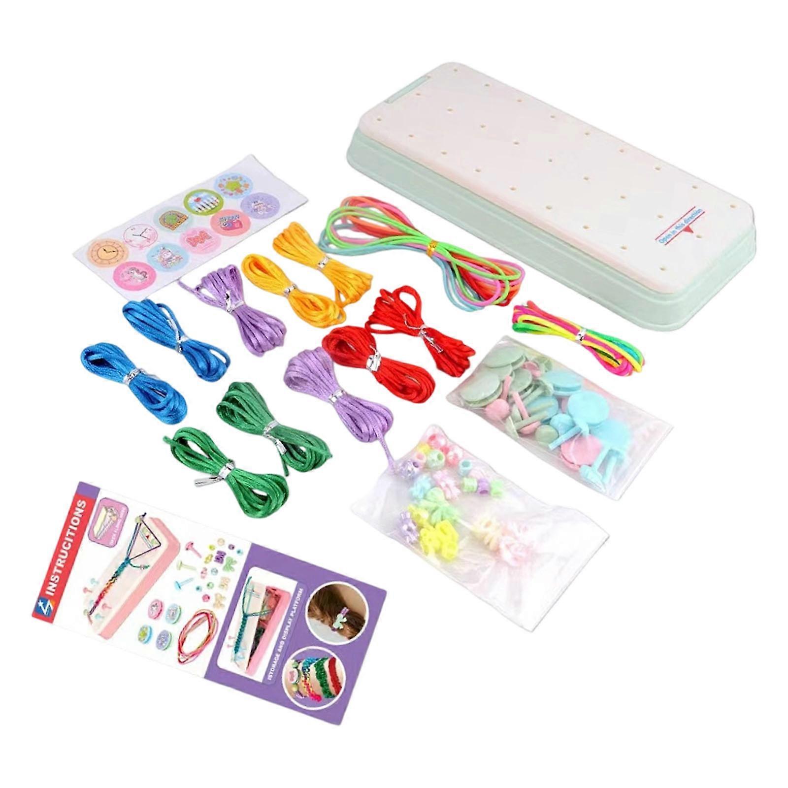 Bracelets Weaving Set Using Plastic Materials For Making Unique Bracelets Fun Activity  Light Green