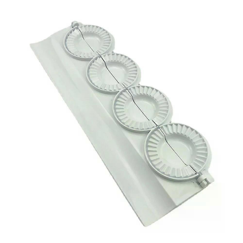 4pcs Automatic Dumpling Maker with Double Head Mold, FourinOne Design Dumpling Press Tool for Kitchen