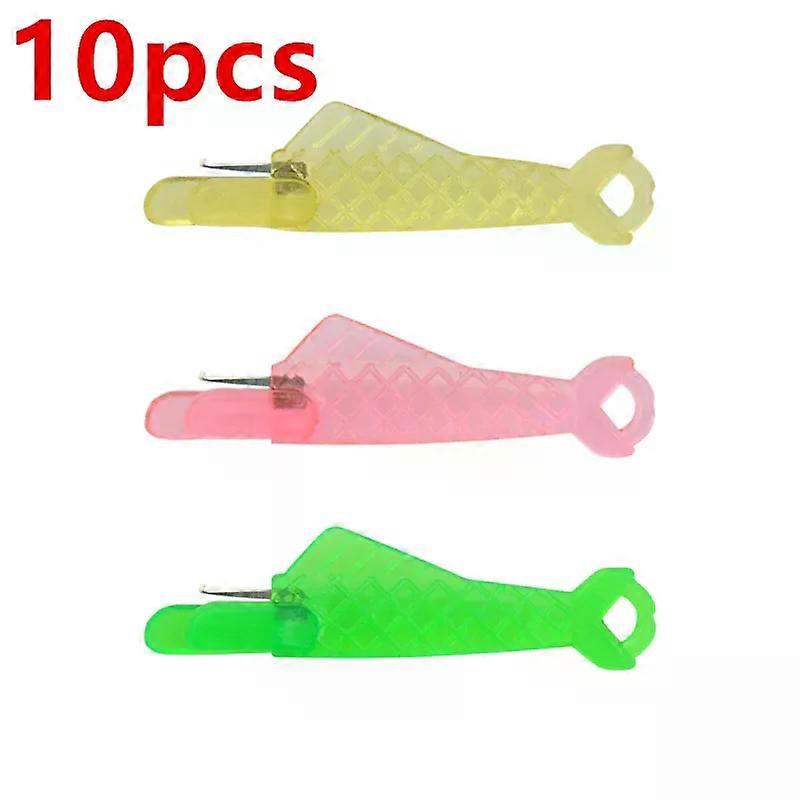 Mini Sewing Machine Needle Threader Plastic Automatic Changer Craft Green Fish Type Changer Stitch Insertion Tool for Elderly