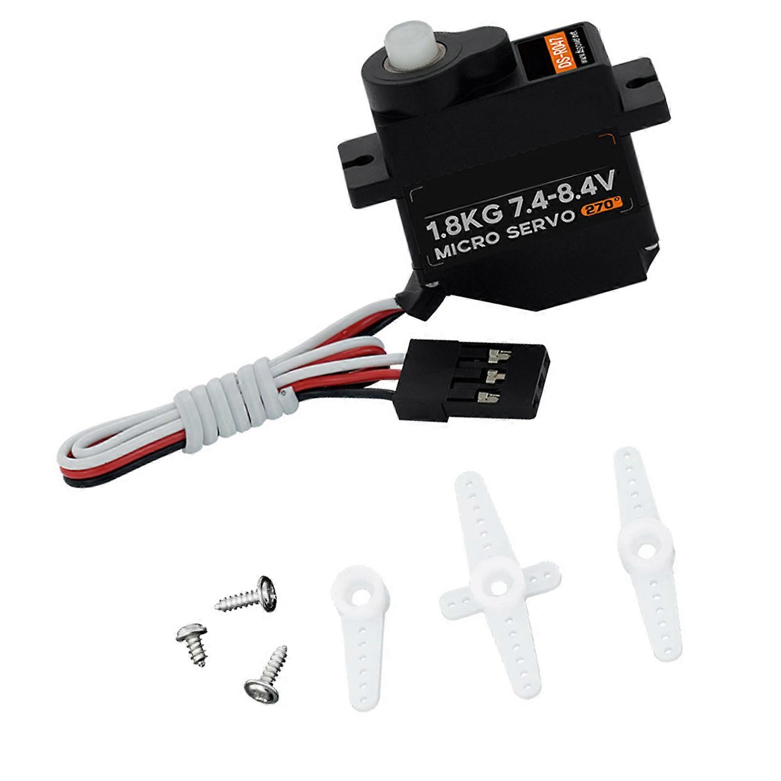 Strong Tiny Servo Offering Wide Electric 7.4 8.4V Compatibility & Low Noise Performances for Remote Control Applications Multicolor