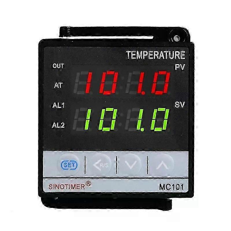 SINOTIMER MC101 Digital Display PID Temperature Controller Celsius/Fahrenheit Modes Sensor Input Transducer SSR Output