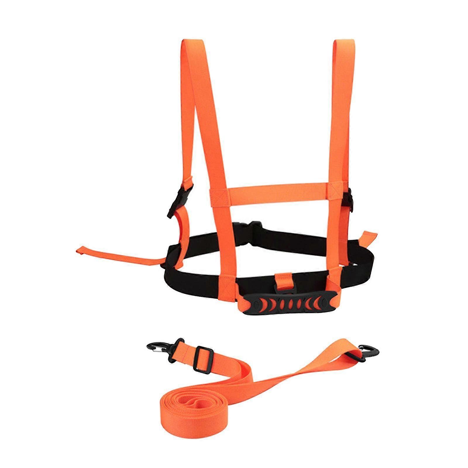 Kids Ski Harness Adjustable Safety Shoulder Strap for Snowboard Training Bright Orange 3m