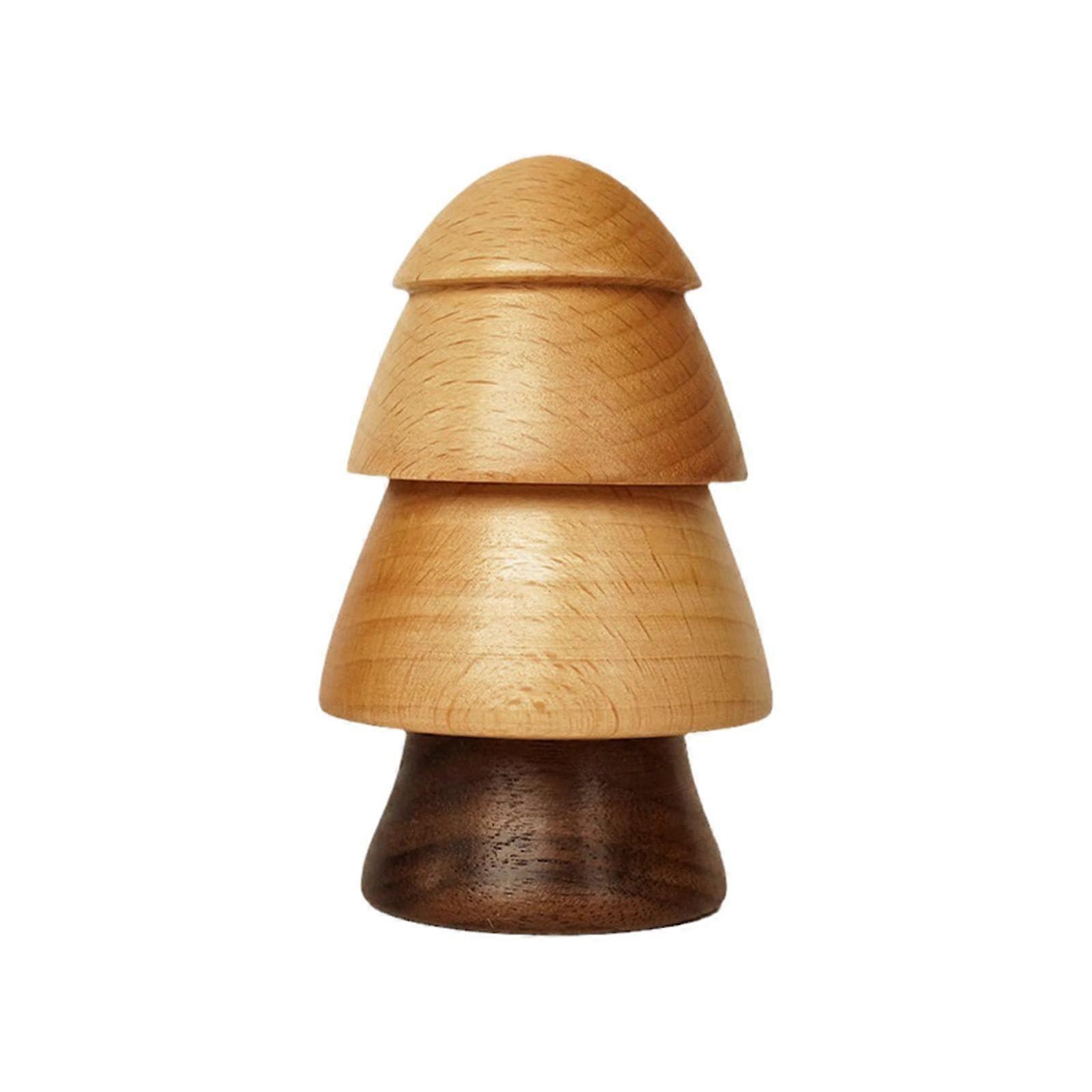 Tree Shaped Wooden Toothpick Holder with Easy Dispensing for Home Kitchen Compact Storage Box