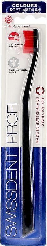 Swissdent Colours Classic Toothbrush Black&Red 1 u