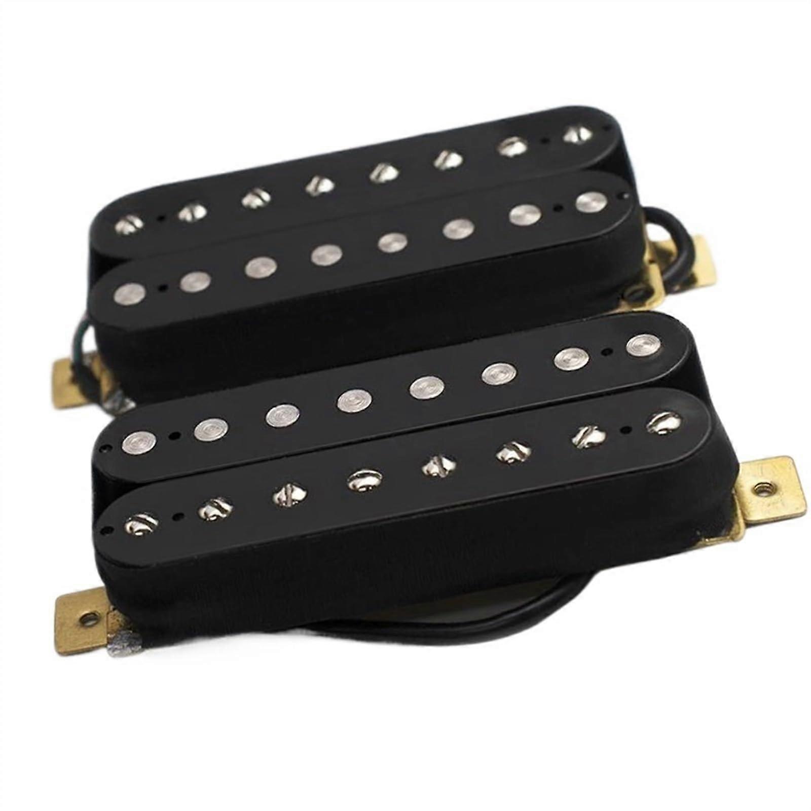 8 String Guitar Humbucker Pickup Set Dual Coil Ceramic Magnet  Output Warm Tone Without Frame