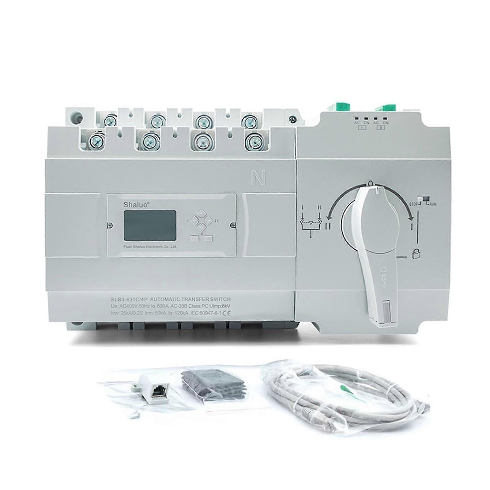 C Type ATS Dual Power Automatic Transfer Switch 220V Diesel Generator Controller 400A630A