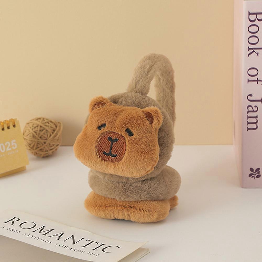Comfortable Ear Protection Capybara Earmuffs Three-Expression Design Warm Ear Warmers Ear Covers Winter
