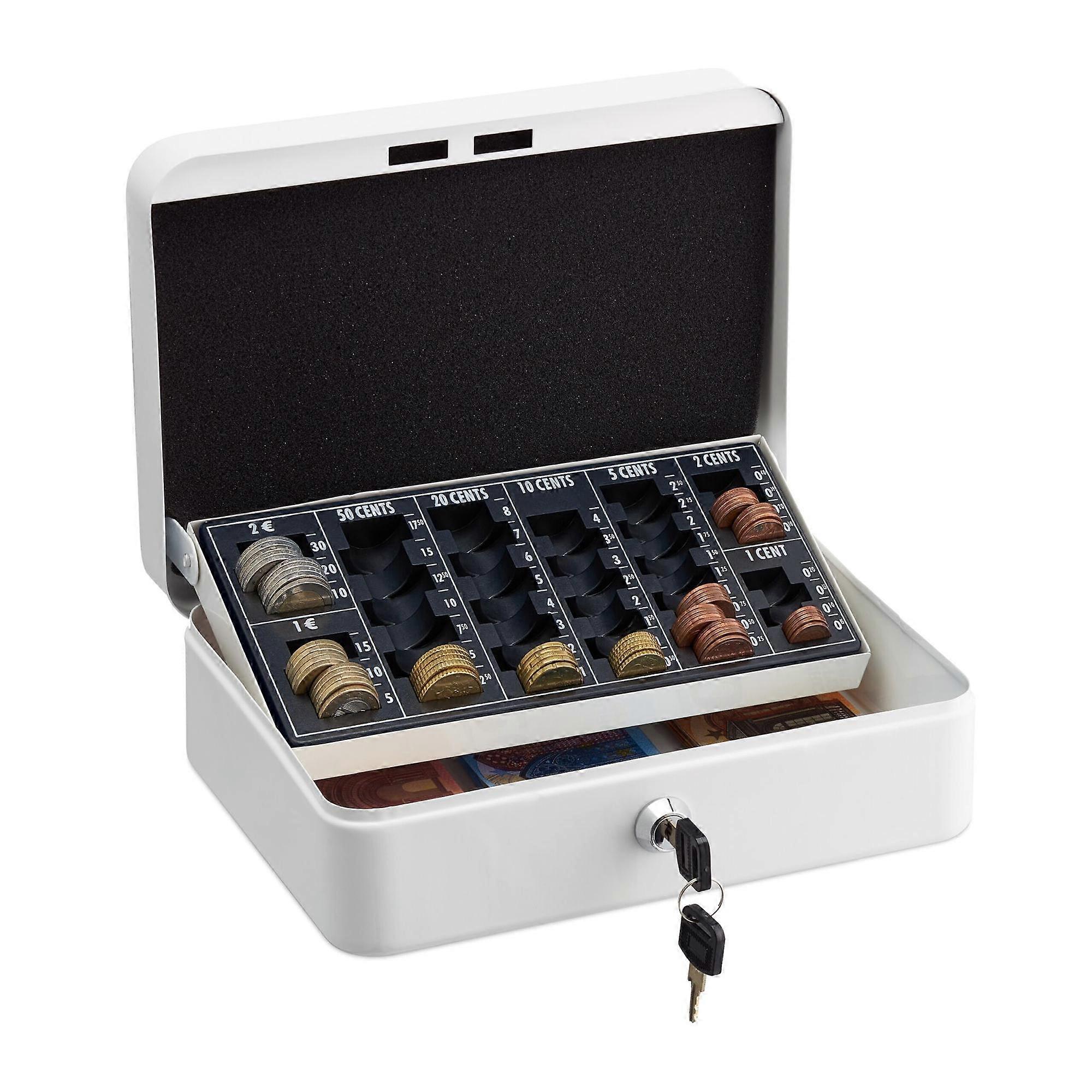 Cash box with coin counter