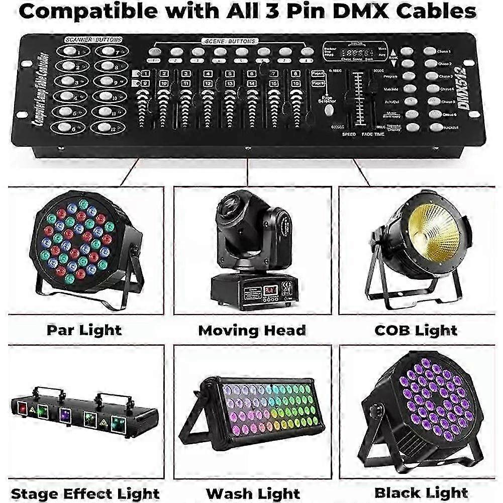 192 DMX Controller compatible Stage Lighting, 512 DMX Console compatible DJs, Lighting Control Equipment compatible Percompatiblemances and Shows AU