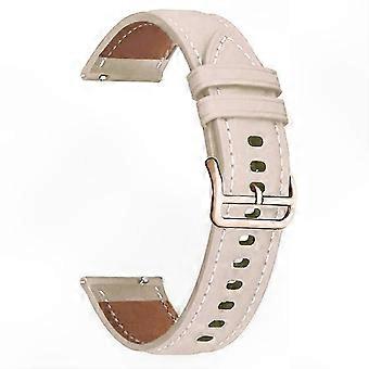 20 mm:n PU-nahkainen kellonranneke kultaisella soljella Garmin Active 5-, Venu 2 Plus- ja Venu Sq -rannekkeille