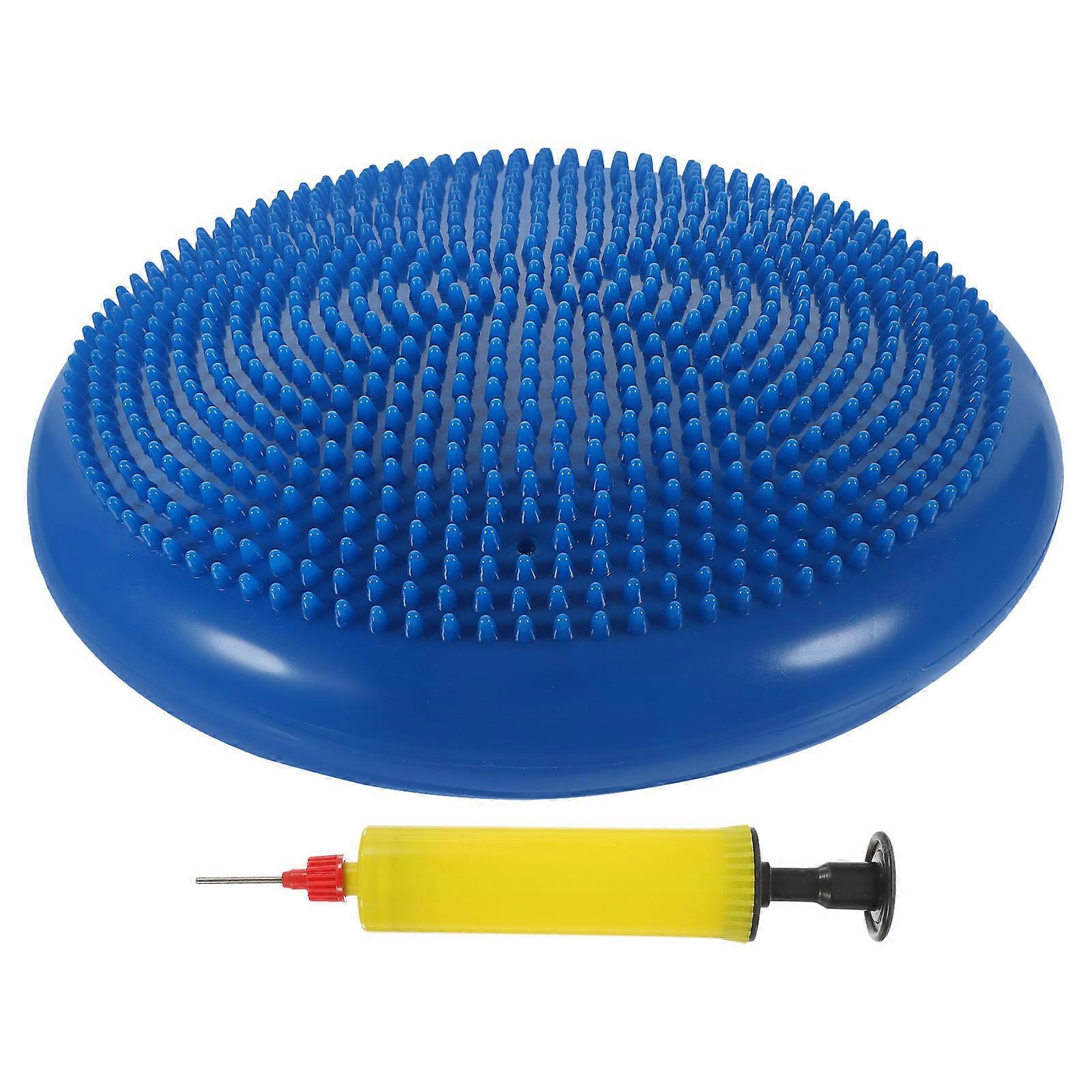 Inflated Stability Wobble Cushion for with Extra Thick Disc Blue