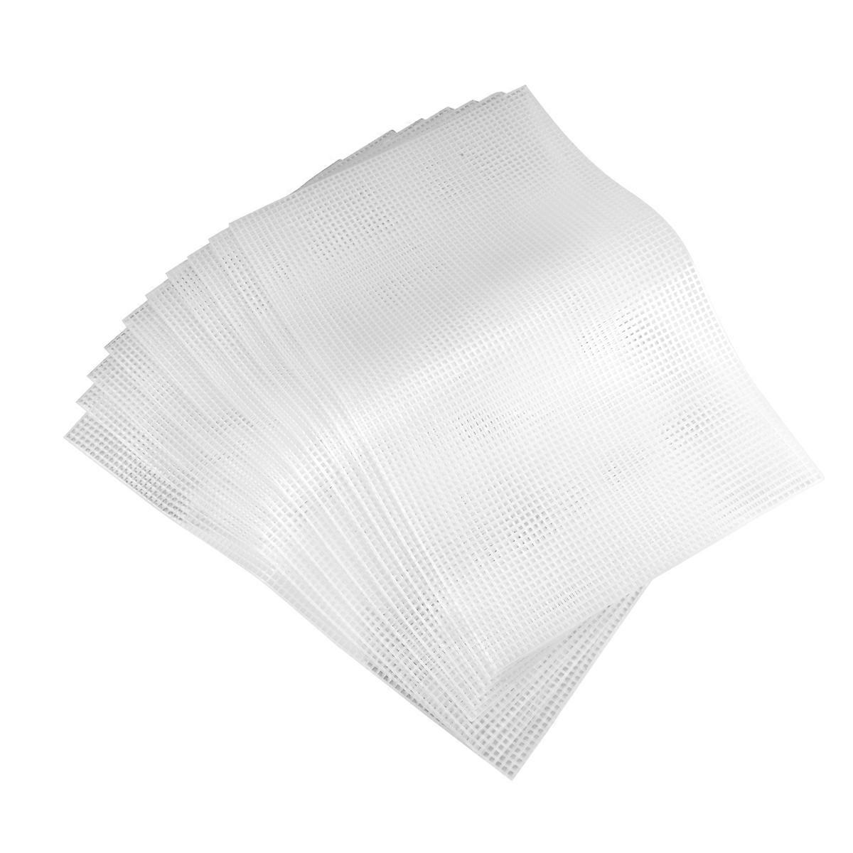 10PCS Mesh Plastic Canvas Sheets 19.6x13 Inch for Embroidery Crafting