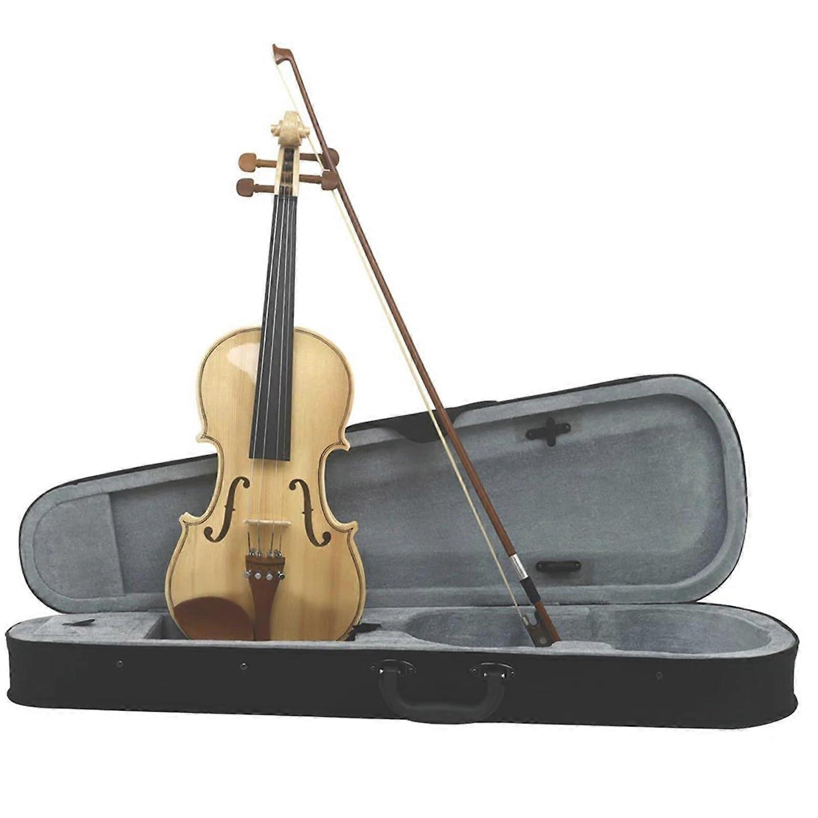 Beginner 4/4 Violin Starter Kit with Case Bow Strings and Shoulder Rest Durable Construction