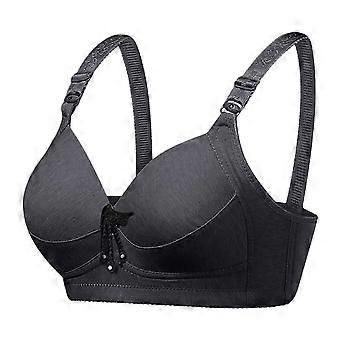 Bras for Women Padded Shaped Bras Wire Free Side Lifted Underwear Bras Elegant Solid Color Bras Gather Push Up Unwired Everyday Bras