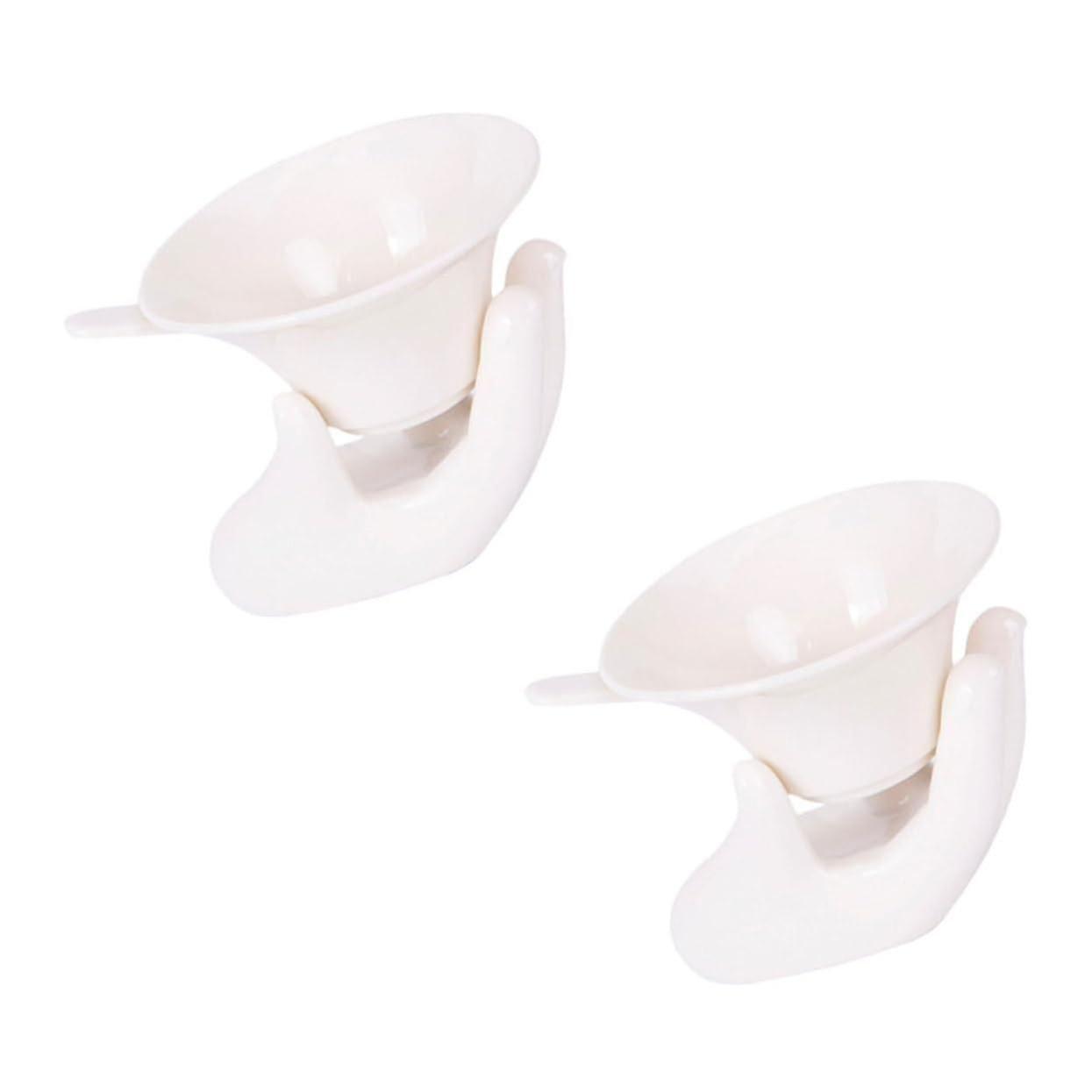 Ceramic Tea Drain 2 Sets For Loose Tea, Filter, And Cup Use, Ceramic Material