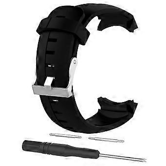 Vervangende siliconen horlogeband, geschikt voor Suunto Spartan Sport, inclusief veerstiftjes en gereedschap.