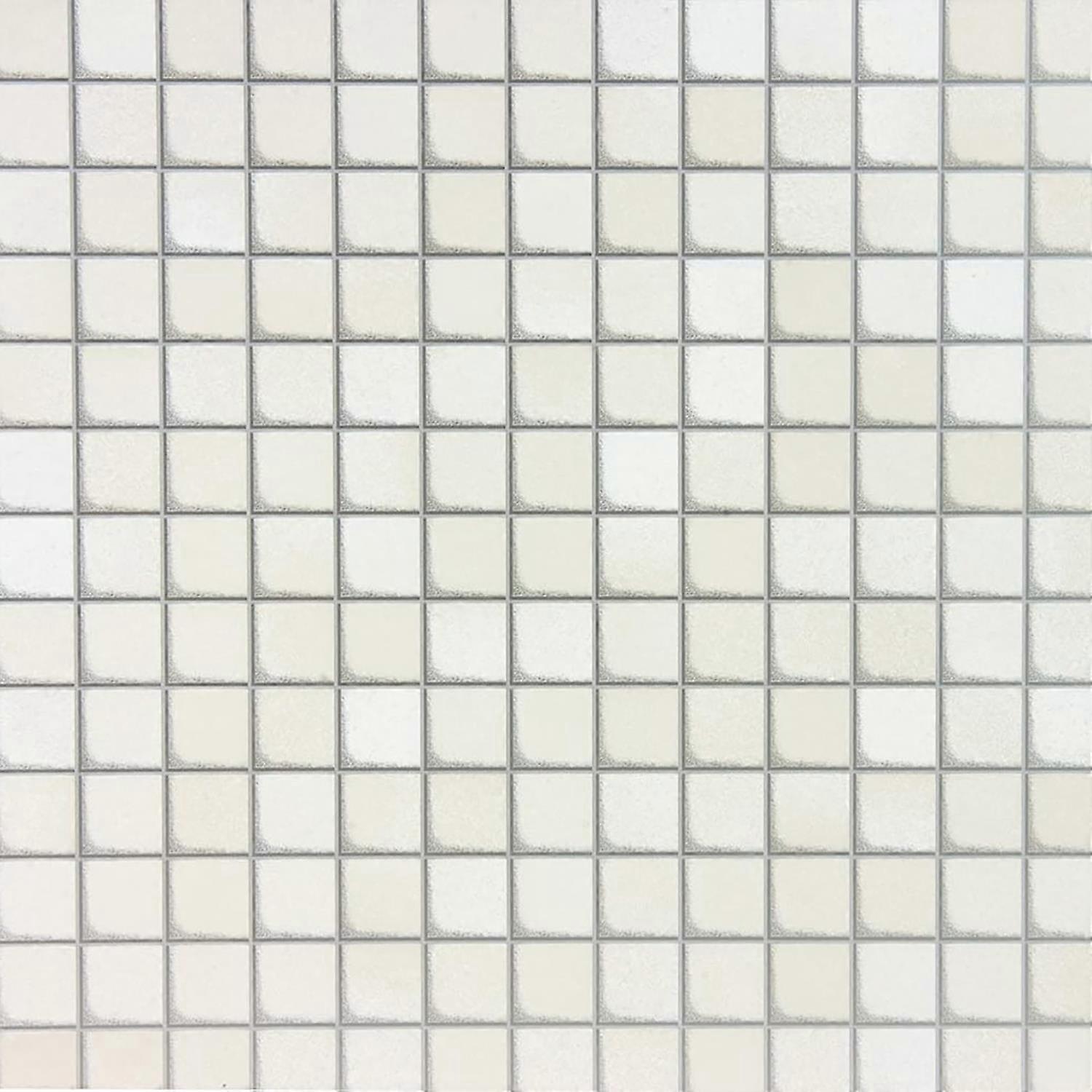 Tiles White Silver Fablon