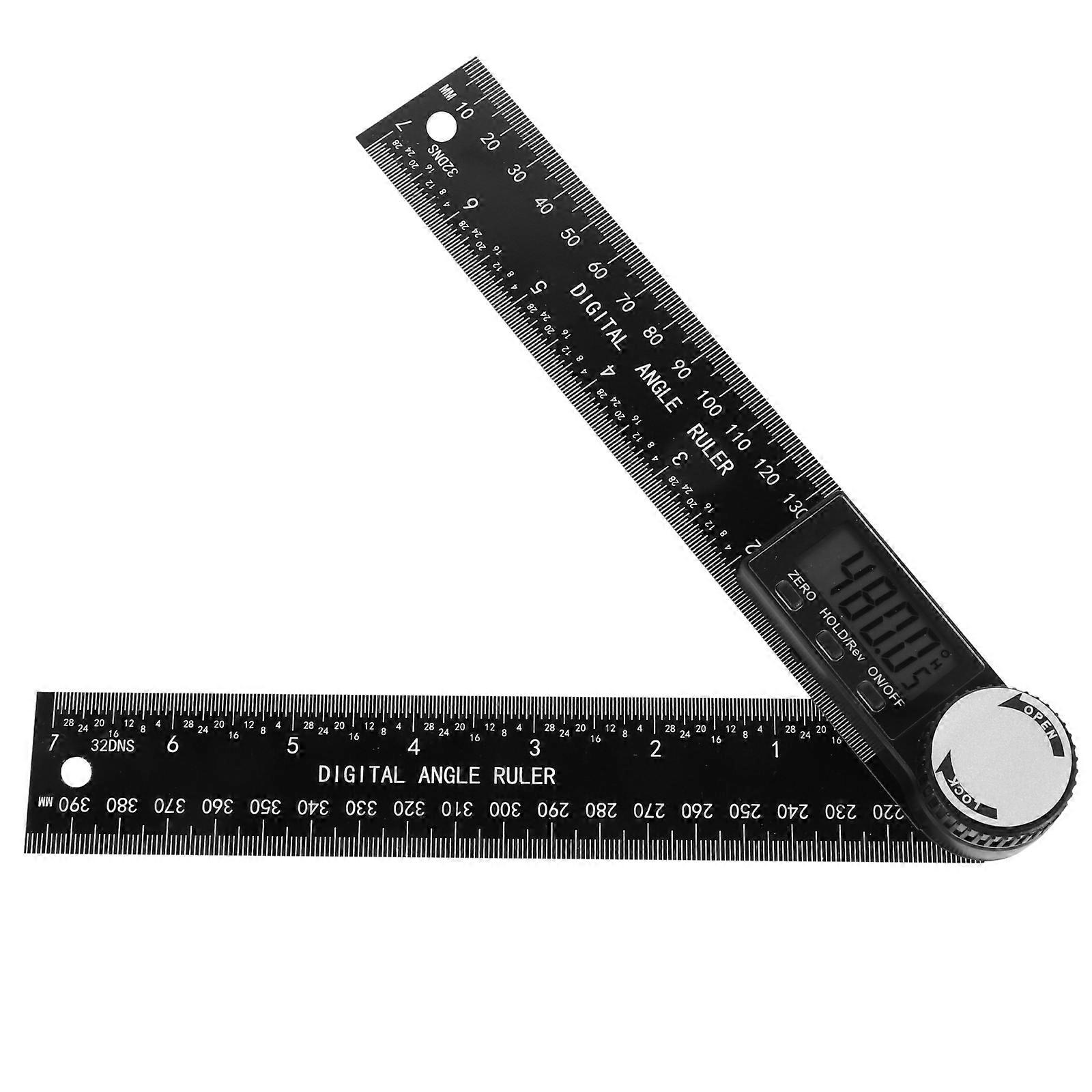 Digital Angle Finder Angle Gauge for Measuring 3Pcs Black Material