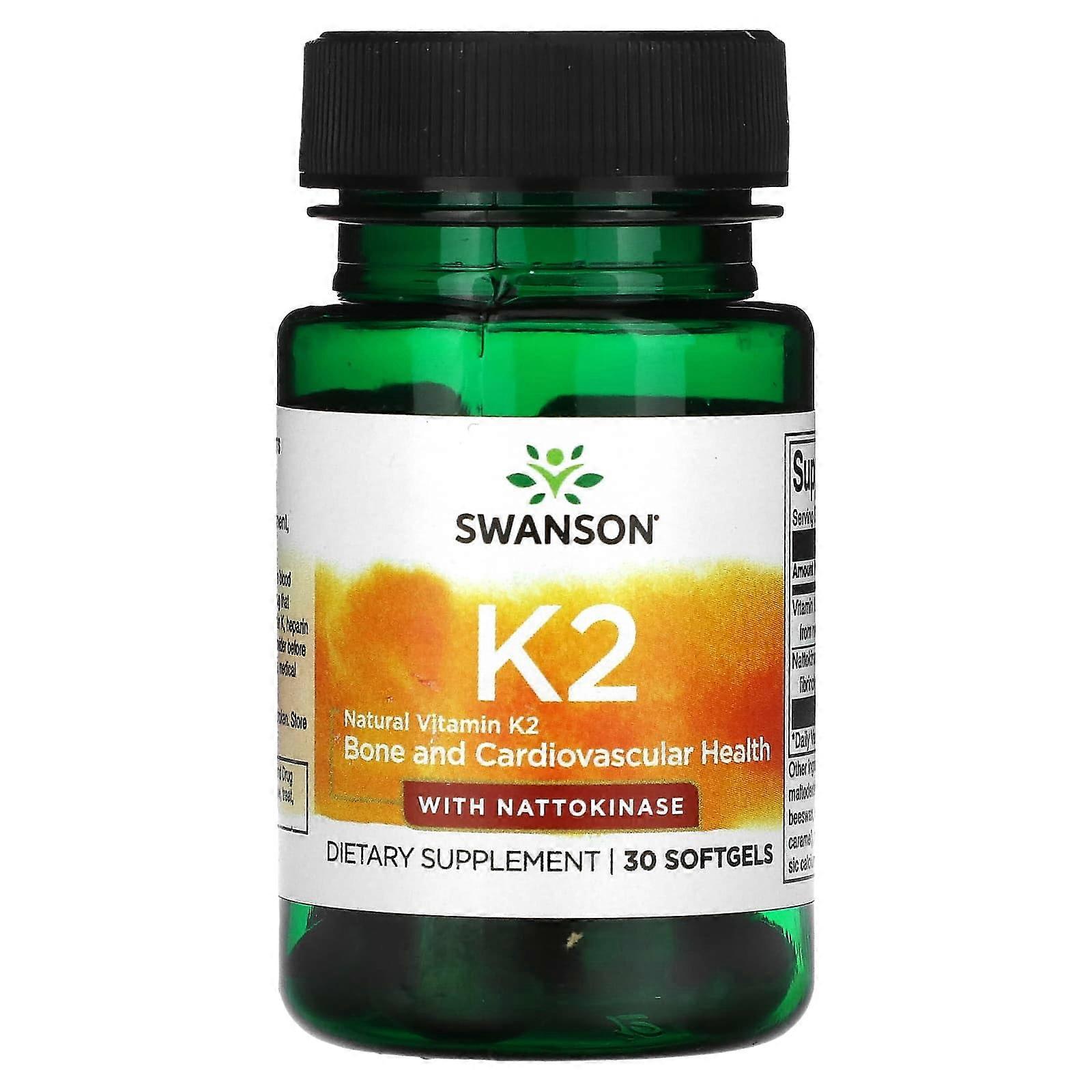 Swanson, Vitamin K2, 30 Softgels