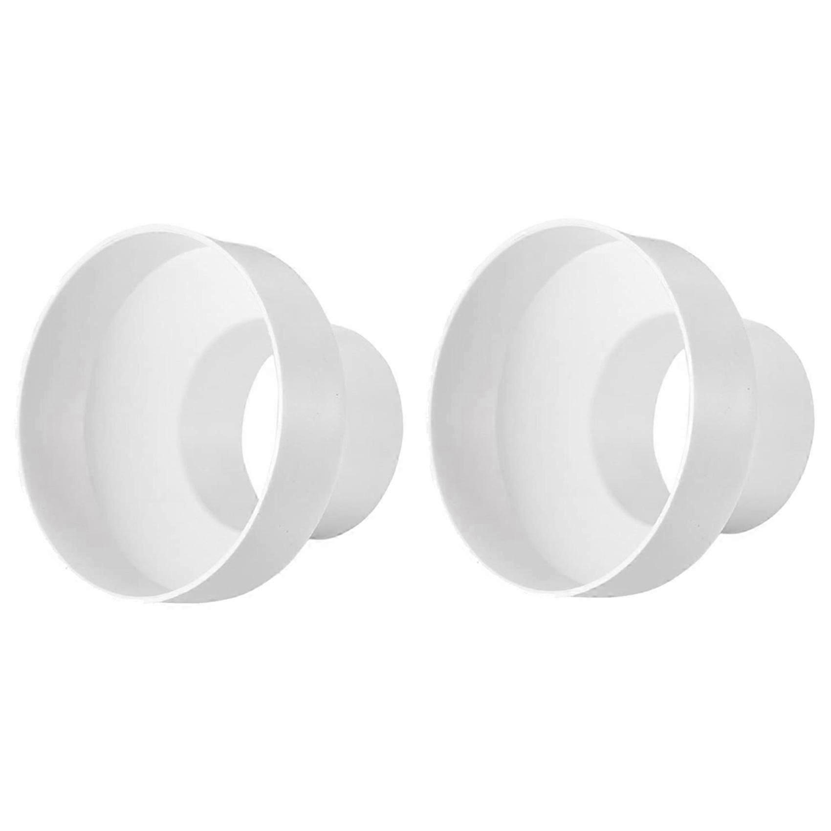 2X Ventilation Pipe Reducer Adapter Pipe Air Duct Adapter Pipe Connector for Inline Ventilation System(150-100mm)