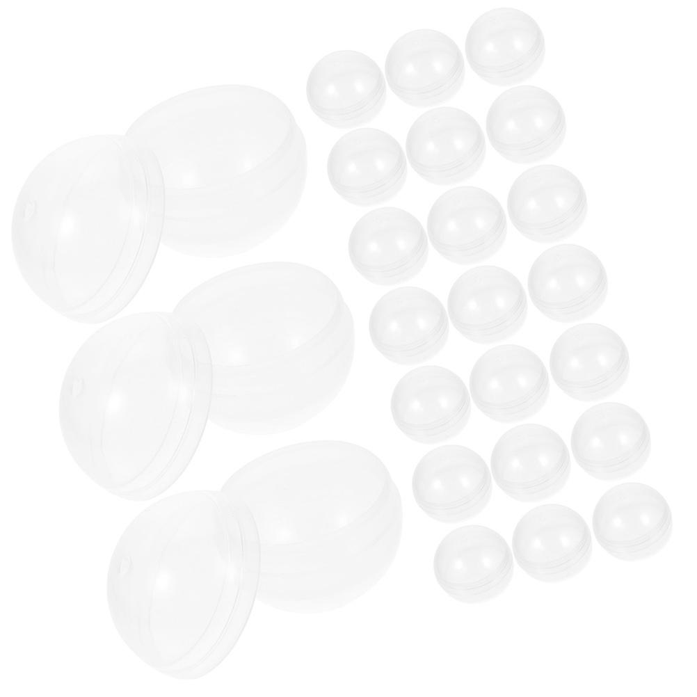 Multi-Function Plastic Balls Fillable Balls for Storage 120Pcs Transparent Round