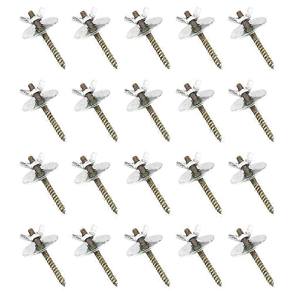 Bird Cage Perch Screws for Assembly with Multi Function 20Sets Carbon Steel